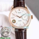 R+ Factory Swiss Replica Gain Weight Rolex Cellini Date 39 Rose Gold Case Watch 